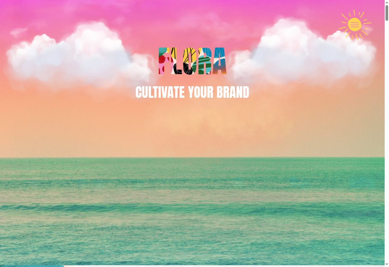 FLORA homepage design